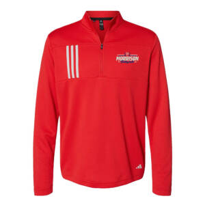 Morrison Volleyball Adidas 3-Stripes Double Knit 1/4 zip pullover Men-Red