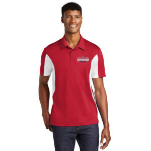 Morrison Volleyball Sport-Tek Side Blocked Micropique Sport-Wick Polo Men-Red/White
