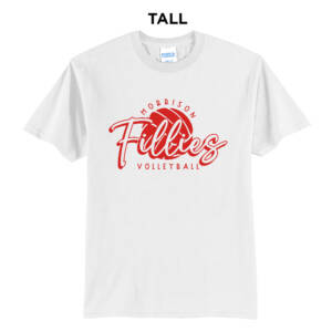 Morrison Volleyball Tall Short Sleeve T Shirt – White