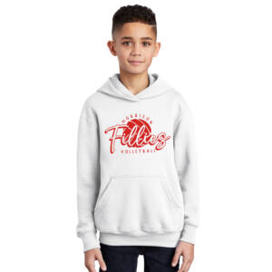 Morrison Volleyball Youth Hooded Sweatshirt – White