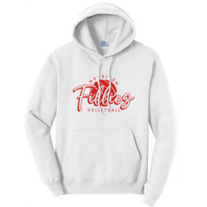 Morrison Volleyball Unisex Classic Core weight Cozy Pullover Hooded Sweatshirt – White