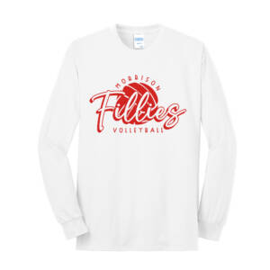 Morrison Volleyball Unisex Long Sleeve Core Blend T Shirt – White