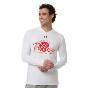 Morrison Volleyball Under Armour Mens Team Vanish Performance Hoodie – White