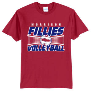 Morrison Volleyball Unisex Short Sleeve T Shirt -Red