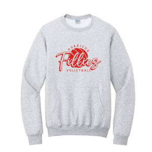 Morrison Volleyball Unisex Core Fleece Crewneck Pocket Sweatshirt – Ash