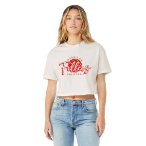 Morrison Volleyball BELLA CANVAS Women’s Jersey Crop Tee – VintageWhite