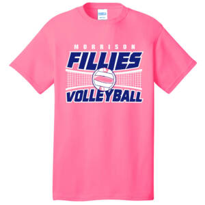 Morrison Volleyball Unisex Short Sleeve T Shirt -Neon Pink