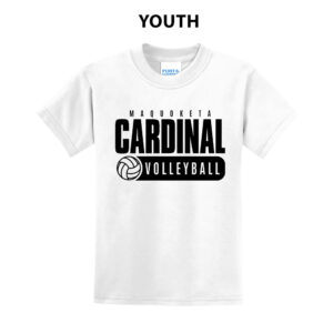 Maquoketa Volleyball Youth Short Sleeve T Shirt – White