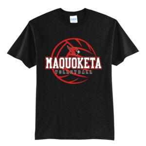 Maquoketa Volleyball Unisex Short Sleeve T Shirt -Black