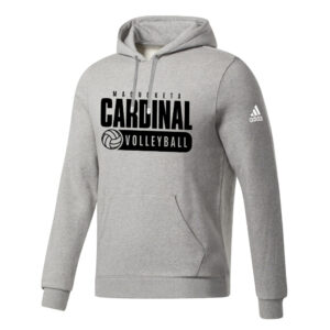 Maquoketa Volleyball Adidas Unisex Fleece Hooded Sweatshirt- MedGrey Heather