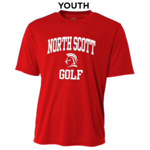 NS Golf YOUTH Cooling Performance Tshirt-Red