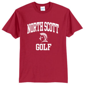 NS Golf Unisex Short Sleeve Tee-Red