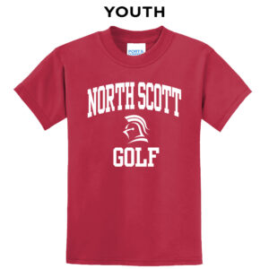 NS Golf Youth Short Sleeve Tee-Red