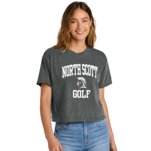 NS Golf Comfort Colors Women’s Heaveweight Boxy Fit Slightly Cropped T-Shirt-Pepper