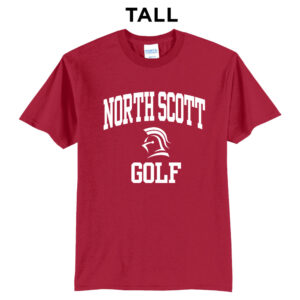 NS Golf Tall Short Sleeve Tee-Red