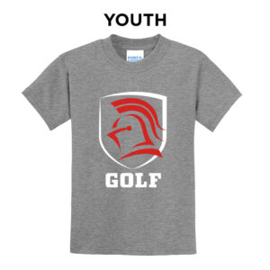 NS Golf Youth Short Sleeve Tee-Athletic Heather