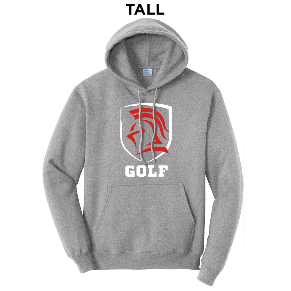 NS Golf Tall Fleece Hooded Sweatshirt-Athletic Heather