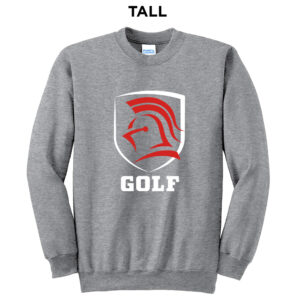 NS Golf Tall Fleece Crewneck Sweatshirt-Athletic Heather