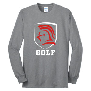 NS Golf Unisex Cotton Long Sleeve Tee-Athletic Heather