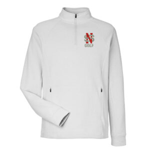 NS Golf North End Men’s Rhythm Waffle Quarter-Zip Pullover-Platnium
