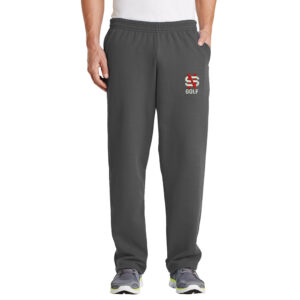 NS Golf Men Core Fleece Sweatpant with Pockets-Charcoal