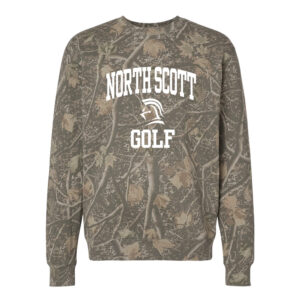NS Golf Independent Trading Co Unisex Heavyweight Crewneck Sweatshirt-Deadwood Camo