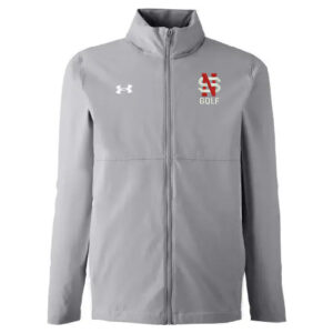 NS Golf Under Armour UA Rival Stretch Woven Men’s Full Zip-Mod Grey