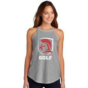 NS Golf District Made Ladies Perfect Tri Rocker Tank-Grey Frost