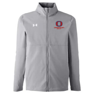 Oregon Golf Under Armour UA Rival Stretch Woven Men’s Full Zip – Mod Grey