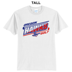 Oregon Golf  Tall Short Sleeve T Shirts – White
