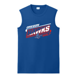 Oregon Golf Adult Performance Sleeveless Tee- True Royal