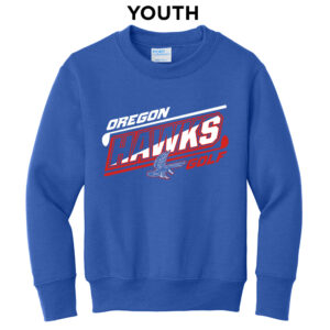 Oregon Golf  Youth Crewneck Sweatshirt – royal