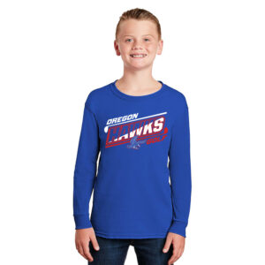 Oregon Golf Ultra Cotton Youth Long Sleeve T Shirt – royal