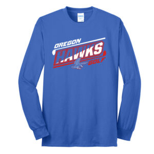 Oregon Golf Unisex Long Sleeve Core Blend T Shirt – royal
