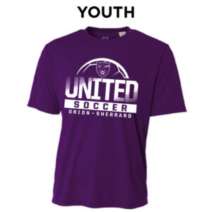 Orion Soccer YOUTH Cooling Performance Tshirt-Purple