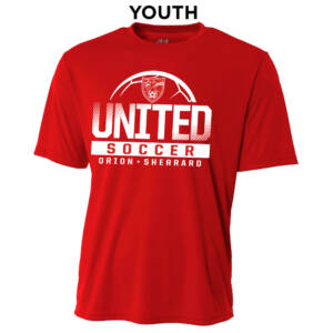 Orion Soccer YOUTH Cooling Performance Tshirt-Scarlet