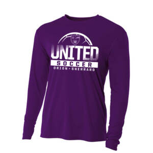Orion Soccer Adult Cooling Performance long sleeve Crew Tee-Purple