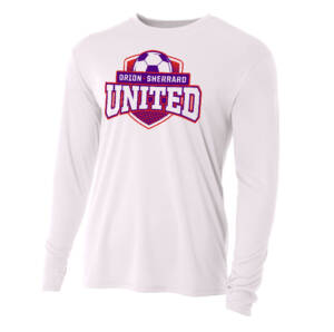 Orion Soccer Adult Cooling Performance long sleeve Crew Tee-White