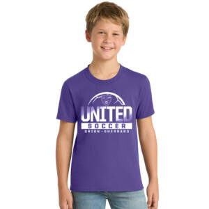 Orion Soccer Youth Short Sleeve Tee-Purple