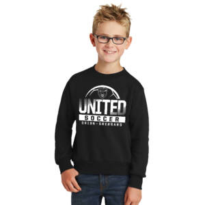 Orion Soccer Youth Fleece Crewneck Sweatshirt-Black