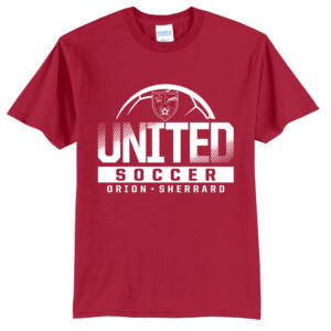 Orion Soccer Unisex Short Sleeve Tee-Red