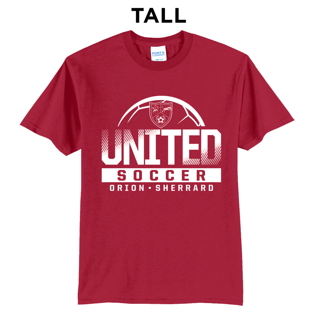 Orion Soccer Tall Short Sleeve Tee-Red