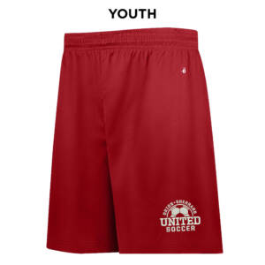 Orion Soccer Badger B-Core YOUTH 6 Inch Short-Red