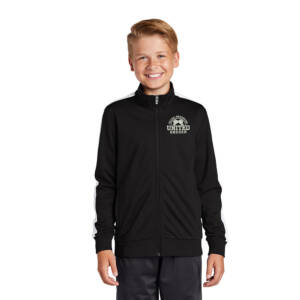 Orion Soccer Sport-Tek  YOUTH Tricot Track Jacket-Black/White