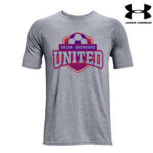 Orion Soccer Under Armour Men Athletics soft cotton blend T shirt – 035StlGrey