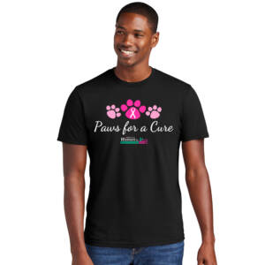 Paws For A Cure Unisex Premium Short Sleeve Tee-Black