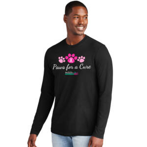 Paws For A Cure Unisex Premium Long Sleeve-Black