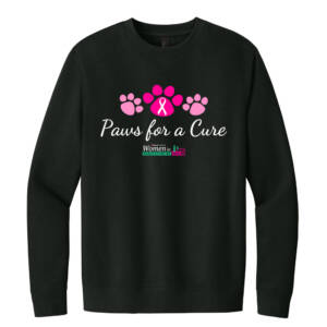 Paws For A Cure Unisex Premium Fleece Crewneck sweatshirt-Black