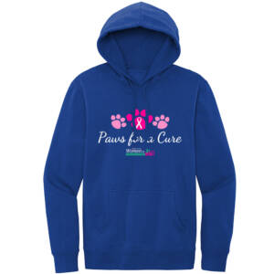 Paws For A Cure Unisex Premium Fleece Hooded Sweatshirt-Deep Royal