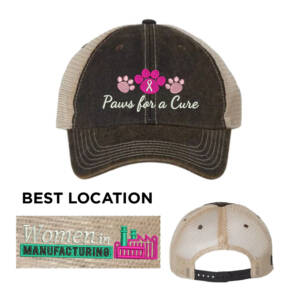 Paws For A Cure LEGACY Old Favorite Trucker Cap-Black/Khaki